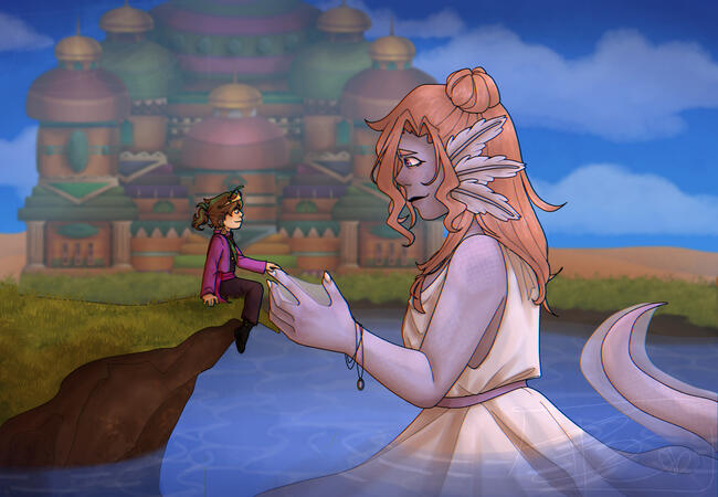 The Blue Axolotl and King Consort